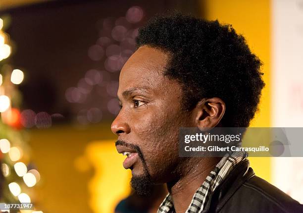 Actor Harold Perrineau Jr. Attends "The Best Man Holiday" screening at Chelsea Bow Tie Cinemas on November 11, 2013 in New York City.