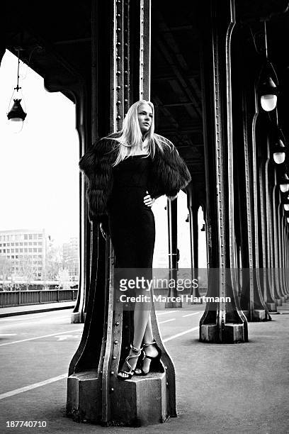 Russian long jumper and model Darya Klishina is photographed for Sport & style on March 14, 2013 in Paris, France.