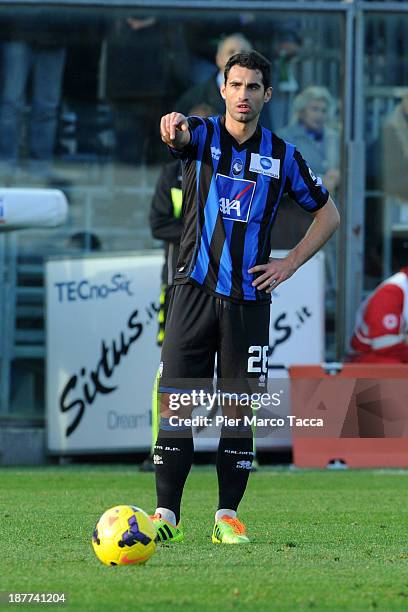 Davide Brivio of Atalanta BC in action during the Serie A match between Atalanta BC and Bologna FC at Stadio Atleti Azzurri d'Italia on November 10,...