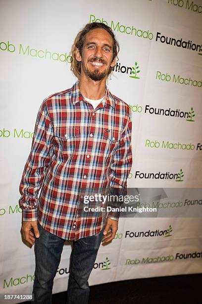 Rob Machado arrives at the Rob Machado Foundation 2nd Annual Benefit Concert at Belly Up Tavern on November 12, 2013 in Solana Beach, California.