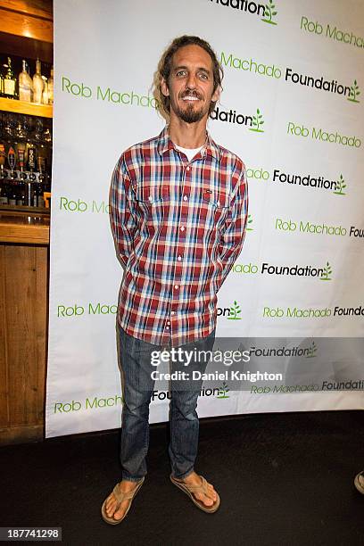 Rob Machado arrives at the Rob Machado Foundation 2nd Annual Benefit Concert at Belly Up Tavern on November 12, 2013 in Solana Beach, California.