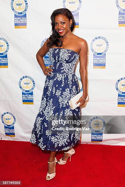 Actress Nadine Ellis attends the 23rd Annual NAACP Theatre Awards at Saban Theatre on November 11, 2013 in Beverly Hills, California.