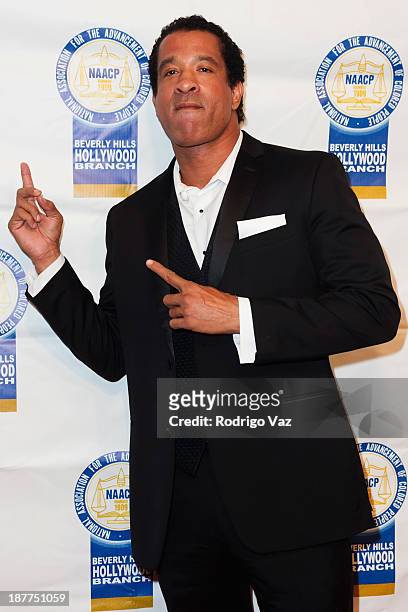 Actor Dorian Gregory attends the 23rd Annual NAACP Theatre Awards at Saban Theatre on November 11, 2013 in Beverly Hills, California.