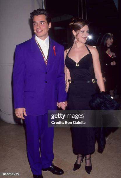 Actor Antonio Sabato, Jr. And actress Cari Shayne attend the Ninth Annual Soap Opera Digest Awards on February 26, 1993 at the Beverly Hilton Hotel...