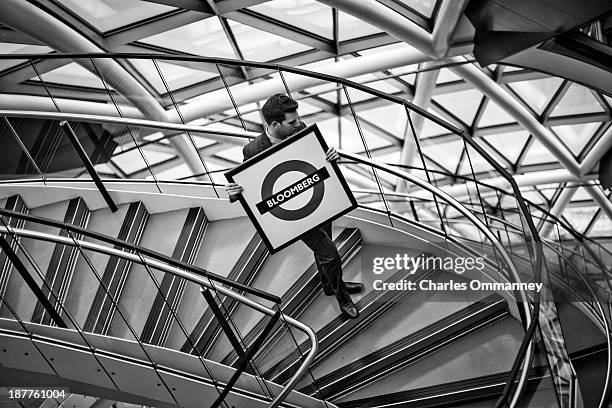 Mayor of New York and businessman Michael Bloomberg is photographed for Time Magazine on September 23 & 24 in Paris and London. Pictured: A Bloomberg...