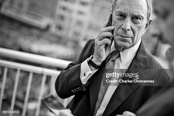Mayor of New York and businessman Michael Bloomberg is photographed for Time Magazine on September 23 & 24 in Paris and London. Pictured: Mayor...