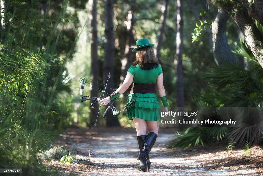 Robin Hood in the forest