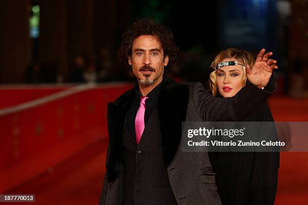 Raz Degan and Paola Barale attend 'Out Of The Furnace' Premiere during The 8th Rome Film Festival at Auditorium Parco Della Musica on November 12,...