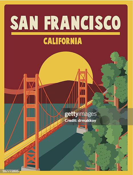 san francisco - san francisco california stock illustrations