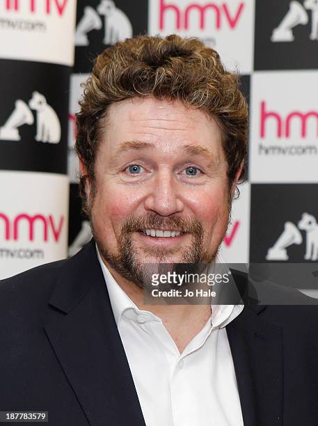 Michael Ball British actor, singer and radio/TV presenter hosts meet and greet with fans as he signs copies of his new DVD, Both Sides Now at HMV...