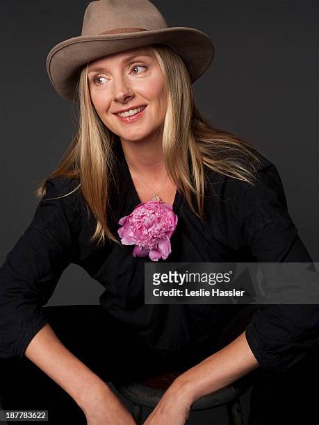 Actress Hope Davis is photographed for Self Assignment on May 6, 2010 in New York City.
