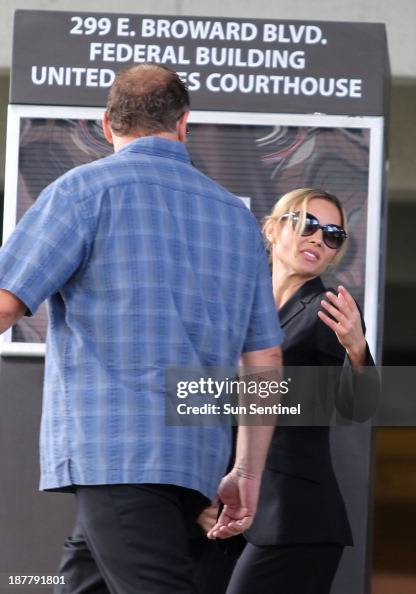 Kim Rothstein makes her way out of the federal courthouse in Fort ...