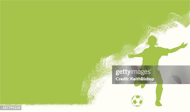 soccer player background - girls - soccer team stock illustrations