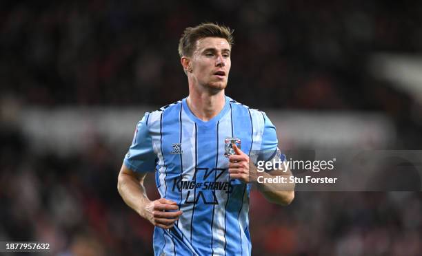Coventry City player Ben Sheaf in action during the Sky Bet Championship match between Sunderland and Coventry City at Stadium of Light on December...