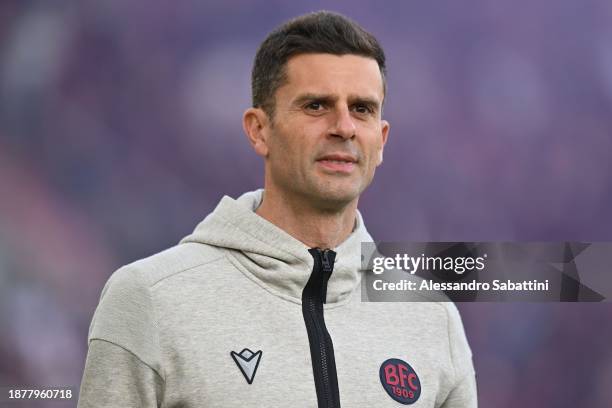 Head coach Thiago Motta of Bologna FC looks on during the Serie A TIM match between Bologna FC and Atalanta BC at Stadio Renato Dall'Ara on December...