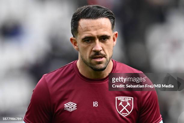 Danny Ings of West Ham United during the Premier League match between West Ham United and Manchester United at London Stadium on December 23, 2023 in...