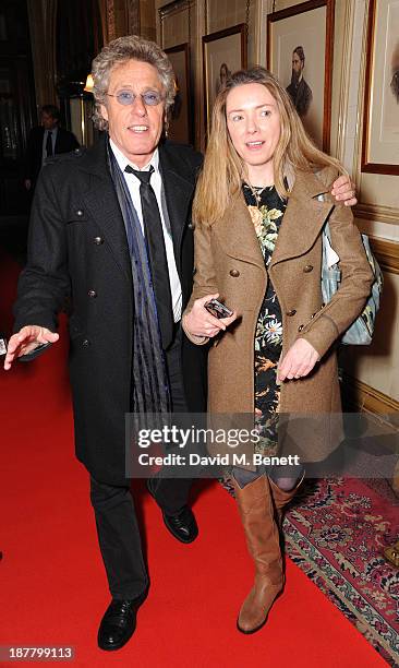 Roger Daltrey and Rosie Daltrey attends an after party celebrating the press night performance of 'Perfect Nonsense' at the The Royal Horseguards on...