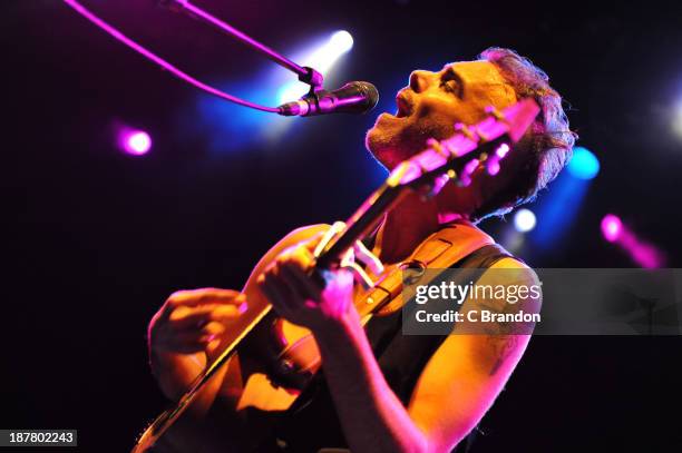 Asaf Avidan performs on stage at Shepherds Bush Empire on November 12, 2013 in London, United Kingdom.