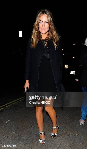 Caroline Flack attends the Tunnel of Love fundraiser in aid of the British Heart Foundation at One Mayfair on November 12, 2013 in London, England.