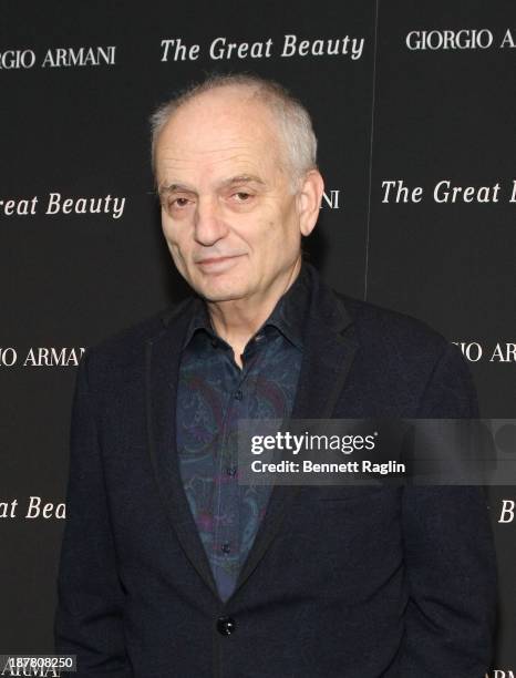 Director David Chase attends "The Great Beauty" private screening at Bryant Park Hotel on November 12, 2013 in New York City.