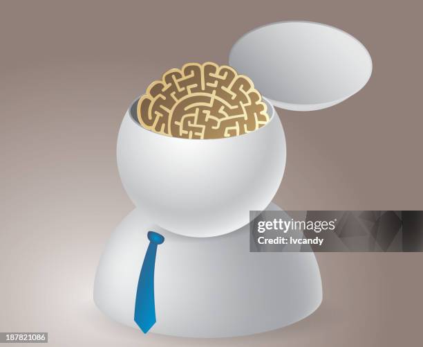 person need wisdom - open mind stock illustrations