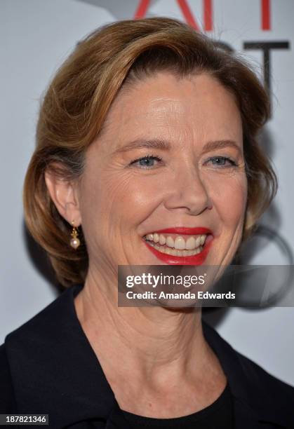 Actress Annette Bening arrives at the AFI FEST 2013 Presented By Audi - Spotlight On Annette Bening event at the Egyptian Theatre on November 12,...