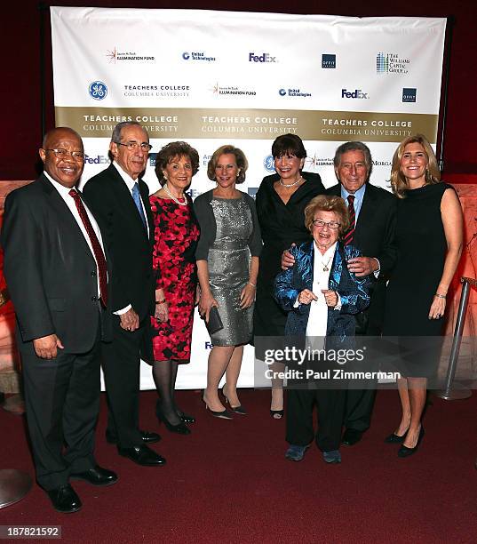 James P. Comer, Former Governor Mario Cuomo, Madeline Cuomo, Laurie M. Tisch, Susan Fuhrman, Doctor Ruth Westheimer, Tony Bennett and Susan Benedetto...