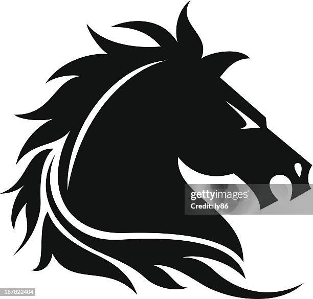 ilustraciones, imágenes clip art, dibujos animados e iconos de stock de caballo - horse head