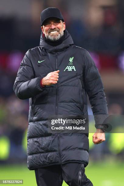 Manager of Liverpool Jürgen Klopp during the Premier League match between Burnley FC and Liverpool FC at Turf Moor on December 26, 2023 in Burnley,...