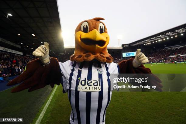 Baggie Bird / club mascot during the Sky Bet Championship match between West Bromwich Albion and Norwich City at The Hawthorns on December 26, 2023...