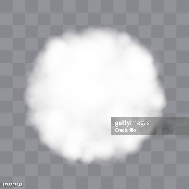 cloud smoke circle design element - cloud transparent stock illustrations