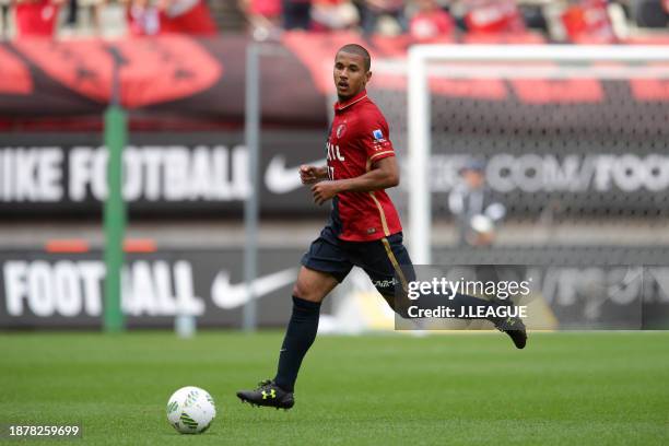 Wellington Daniel Bueno of Kashima Antlers in action during the J.League J1 first stage match between Kashima Antlers and Ventforet Kofu at Kashima...
