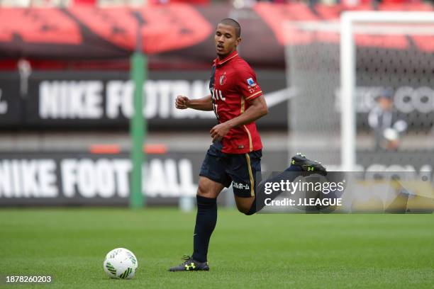 Wellington Daniel Bueno of Kashima Antlers in action during the J.League J1 first stage match between Kashima Antlers and Ventforet Kofu at Kashima...