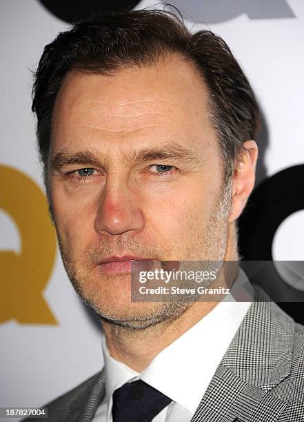 David Morrissey arrives at the GQ Men Of The Year Party at The Wilshire Ebell Theatre on November 12, 2013 in Los Angeles, California.