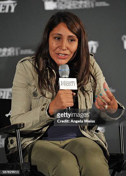 Director Haifaa Al-Mansour attends the 2013 Variety Screening Series Presents Sony Pictures Classics' "Wadjda" at ArcLight Hollywood on November 12,...