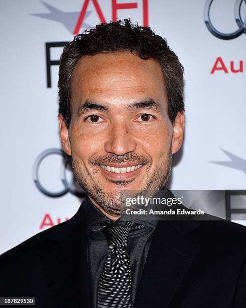 Composer Steve Jablonsky arrives at the AFI FEST 2013 Presented By Audi - "Lone Survivor" premiere at TCL Chinese Theatre on November 12, 2013 in...