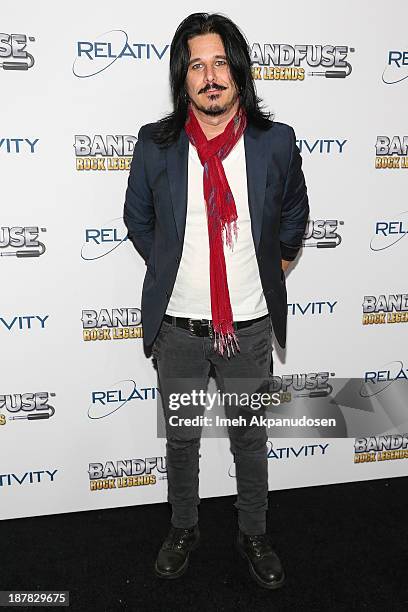 Musician Gilby Clarke of Guns N' Roses attends the BandFuse: Rock Legends video game launch event at House of Blues Sunset Strip on November 12, 2013...