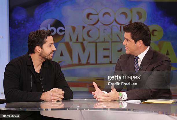 David Blaine is a guest on "Good Morning America," 11/12/13, airing on the Walt Disney Television via Getty Images Television Network. DAVID BLAINE,...