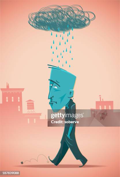 dark cloud - dark storm cloud stock illustrations
