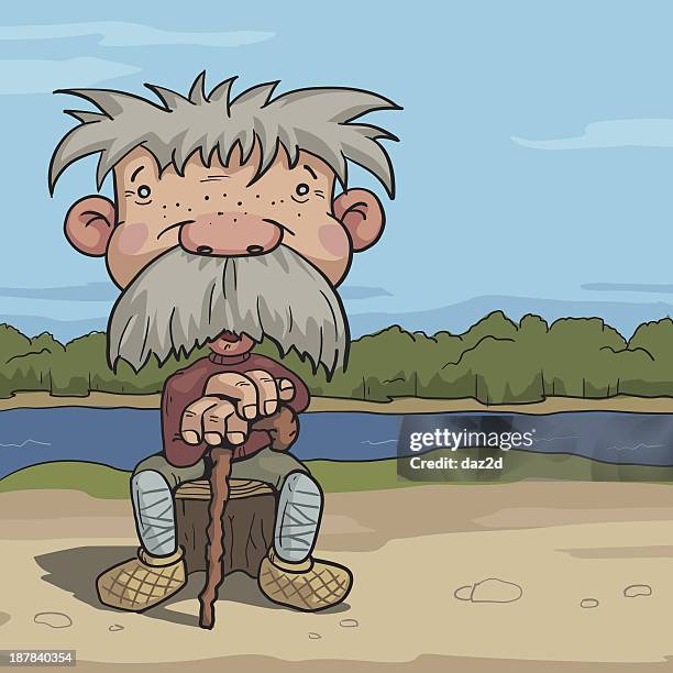 forester - quirky senior stock illustrations