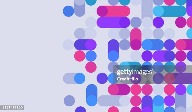 modern data node digital abstract pixel background - hybrid cloud stock illustrations