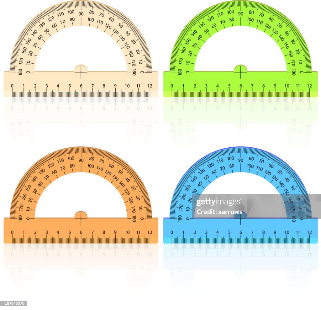 Protractor Ruler High-Res Vector Graphic - Getty Images