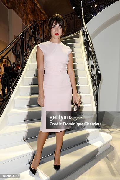 Jeanne Damas attends 'Esprit Dior, Miss Dior' Exhibition Opening in Galerie Courbe at Grand Palais on November 12, 2013 in Paris, France.