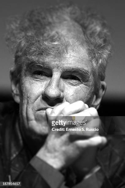 Cinematographer Christopher Doyle speaks at the 'Blue Sky Bones' Press Conference during the 8th Rome Film Festival at the Auditorium Parco Della...