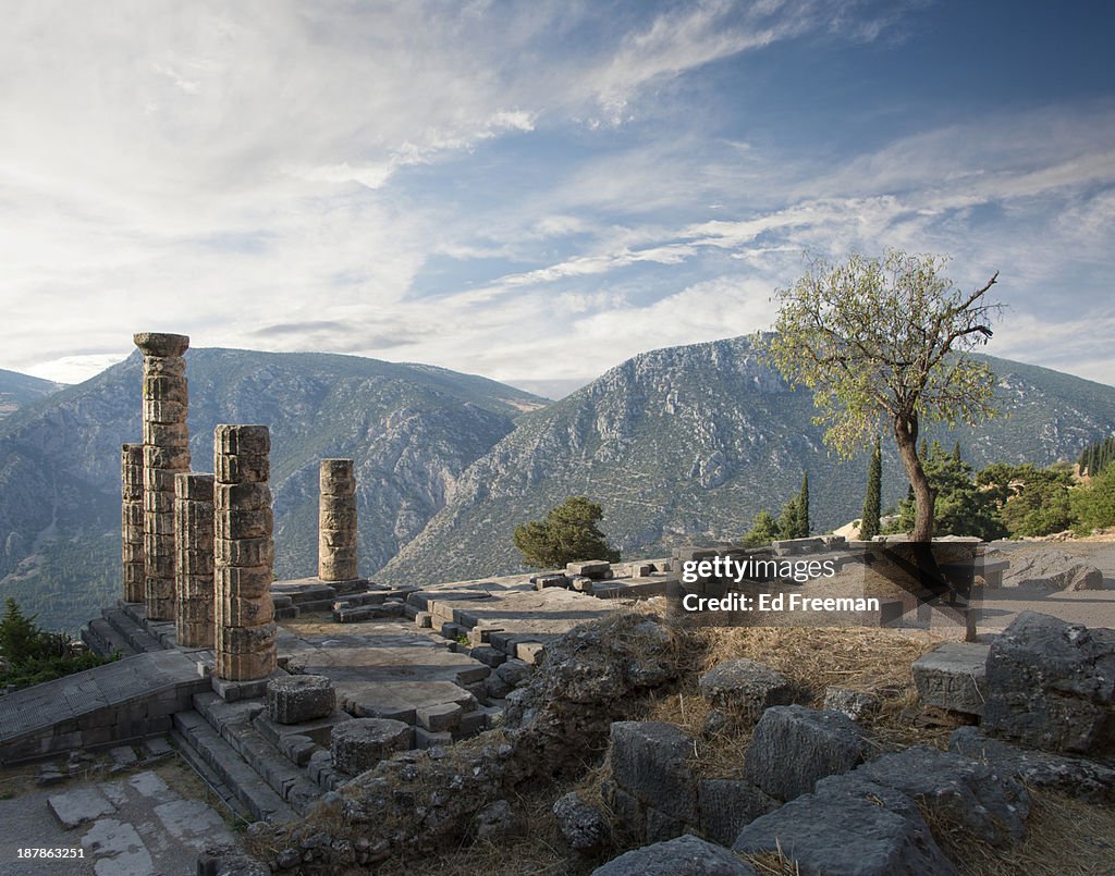 Ancient Ruins at Delphi, Greece