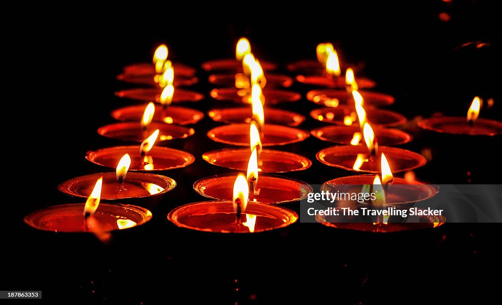 Tibetan Butter Lamps