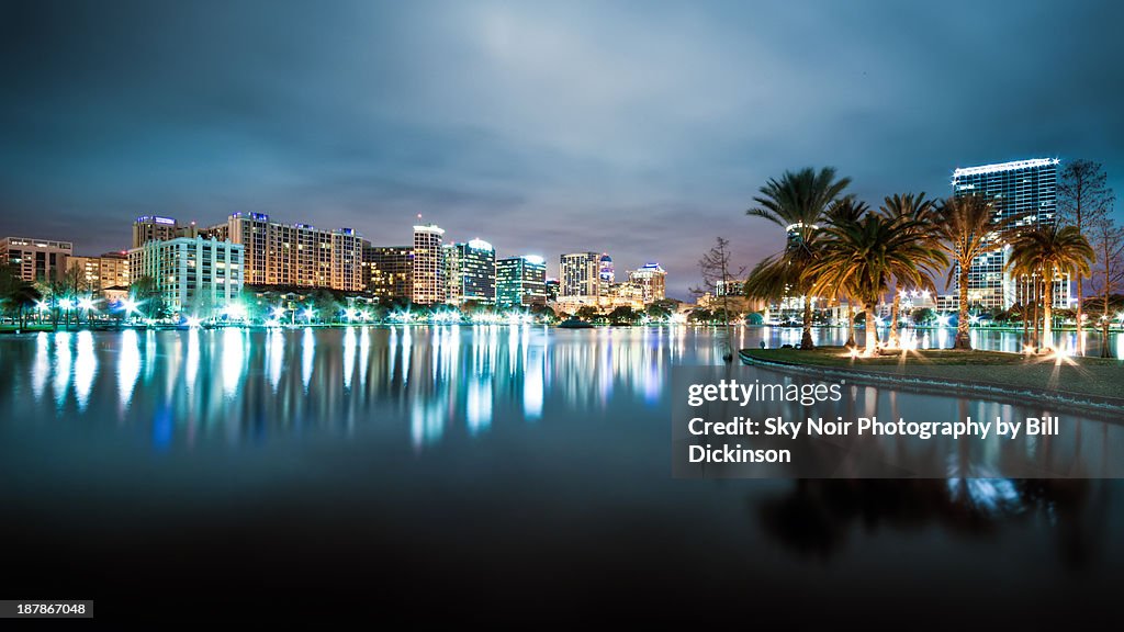 Orlando night cityscape