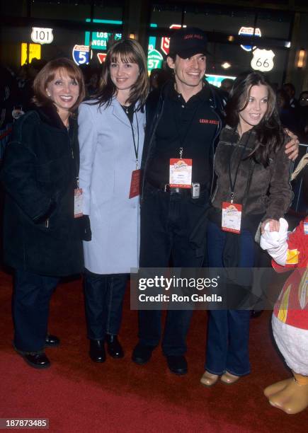 Actor Antonio Sabato, Jr., mother Yvonne Sabato, sister Simmone Sabato and girlfriend Kristin Rossetti attend Disney's California Adventure Park...