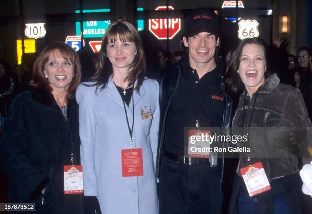 Actor Antonio Sabato, Jr., mother Yvonne Sabato, sister Simmone Sabato and girlfriend Kristin Rossetti attend Disney's California Adventure Park...