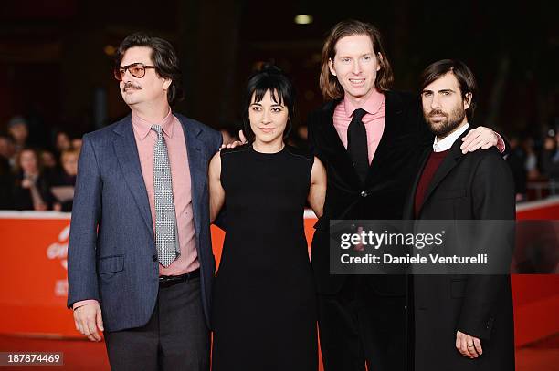 Director Roman Coppola with actress Giada Colagrande,director Wes Anderson and actor Jason Schwartzman attend the Wes Anderson And Roman Coppola On...